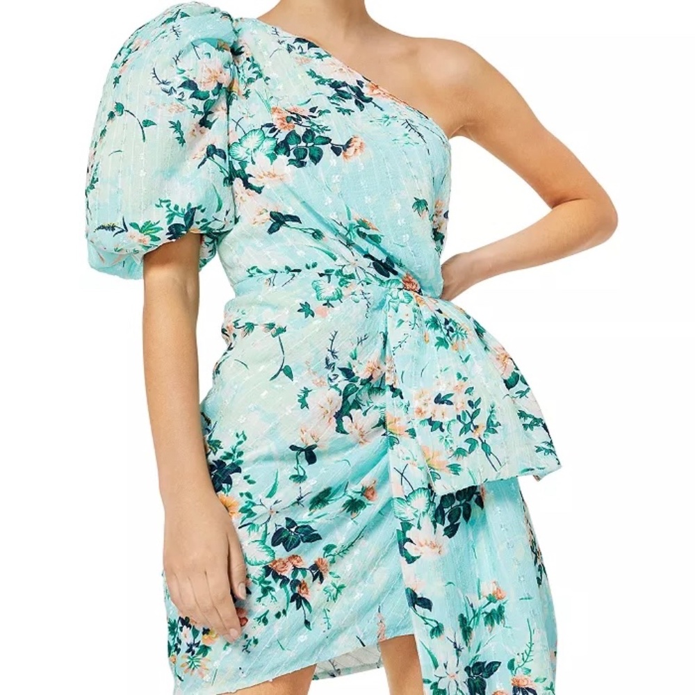 Elliatt Esteem One Shoulder Floral Print Dress | Women’s Size M | NWT